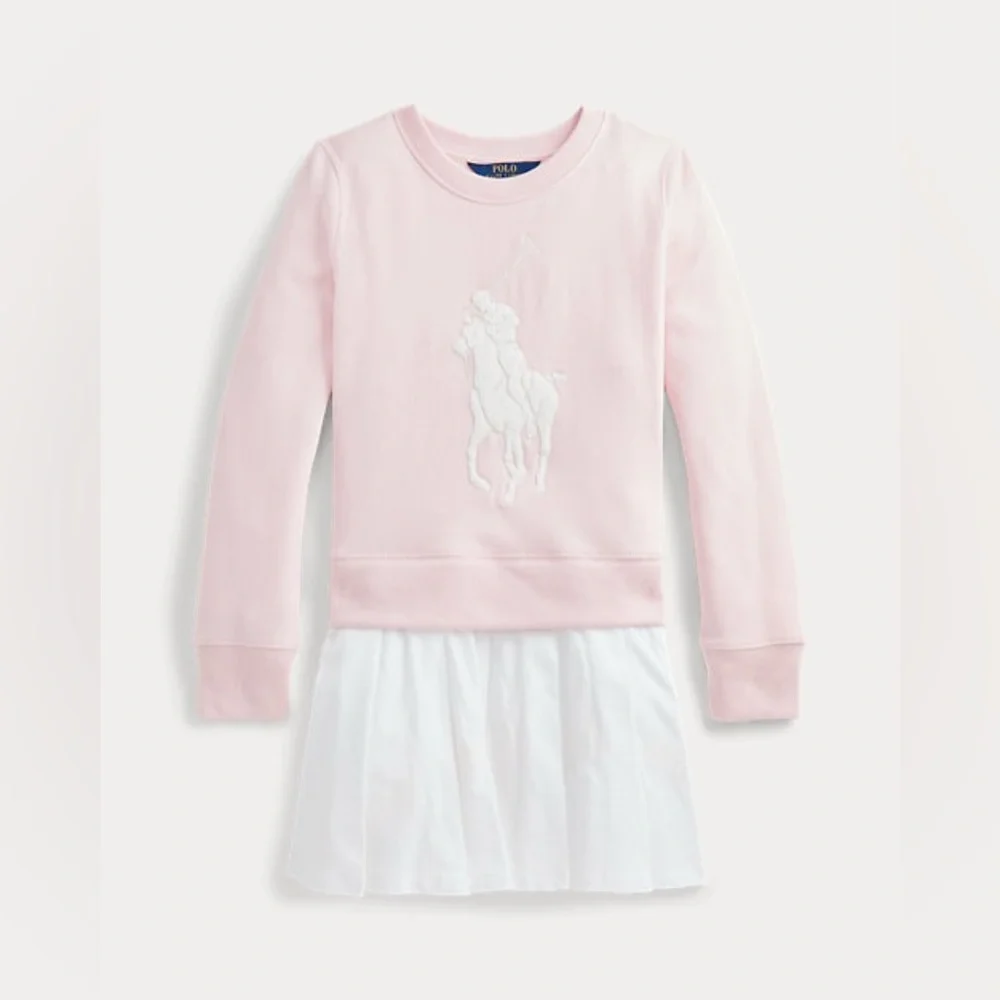 NWT Big Pony Fleece Sweatshirt Dress